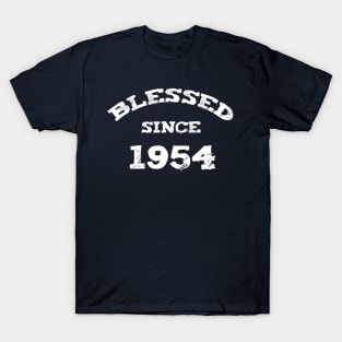 Blessed Since 1954 Cool Blessed Christian Birthday T-Shirt